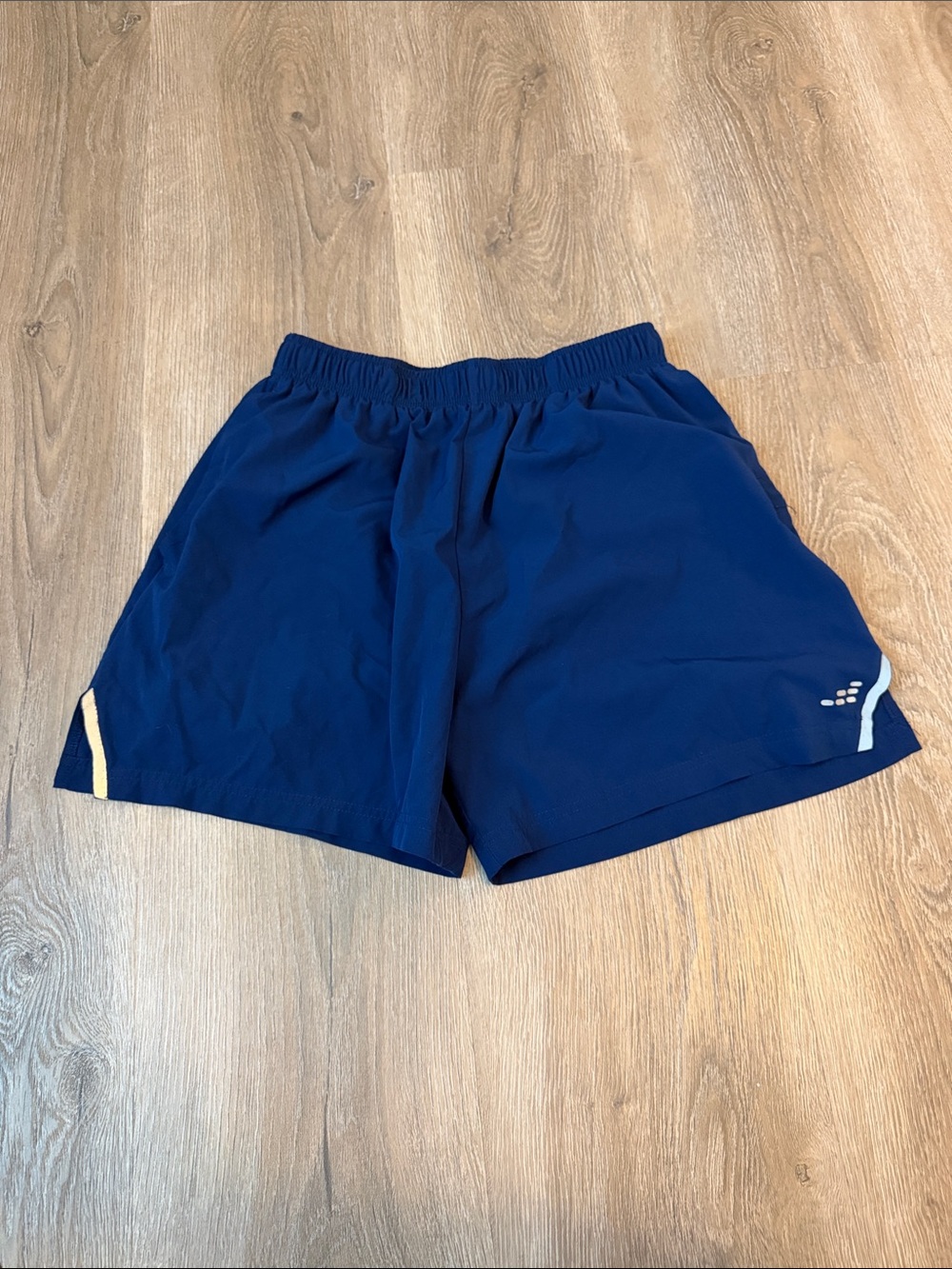 BCG-Women's Navy Athletic Shorts with Reflective Accent- medium